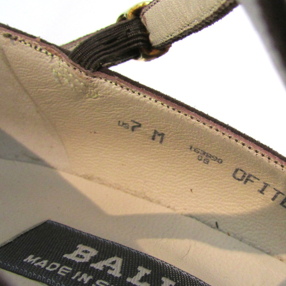 Bally of Switzerland Brown Suede Pointed Toe Heels - Picture 7 of 8